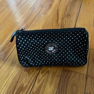 Lancome Black Cosmetic Case with White Micro Print